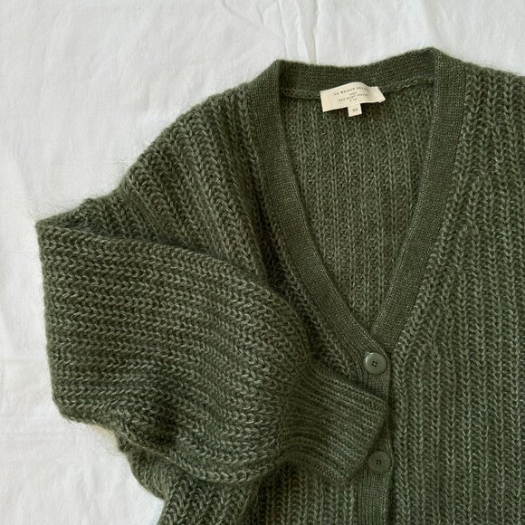Sezane Achille Sweater Jumper, Khaki, XS - Picture 6 of 8